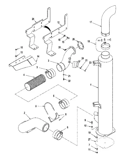 426305A2 - Труба выхлопная ДВС TJ/St.STX