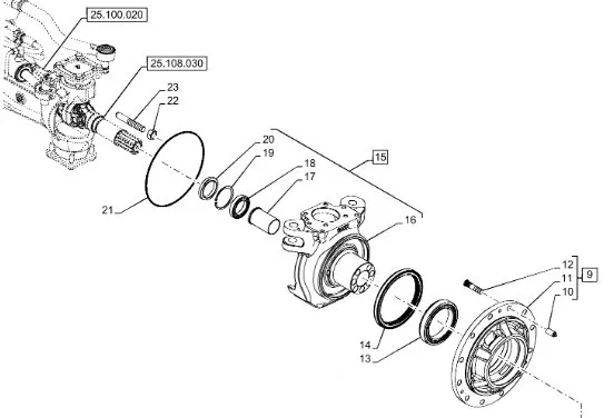 87711037 - Сальник ступ. борт. моста пер. DS 5кл. TGT8./Mg.