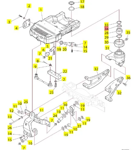 9829740 - Стальное упорное кольцо