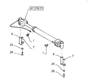 87746906 - Палец задний цилиндра гидр. рулевого T9.615/St.